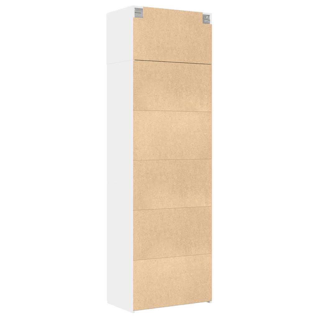 Vidaxl Cabinet, White, 70X42.5X225 Cm, Wood-Based Material