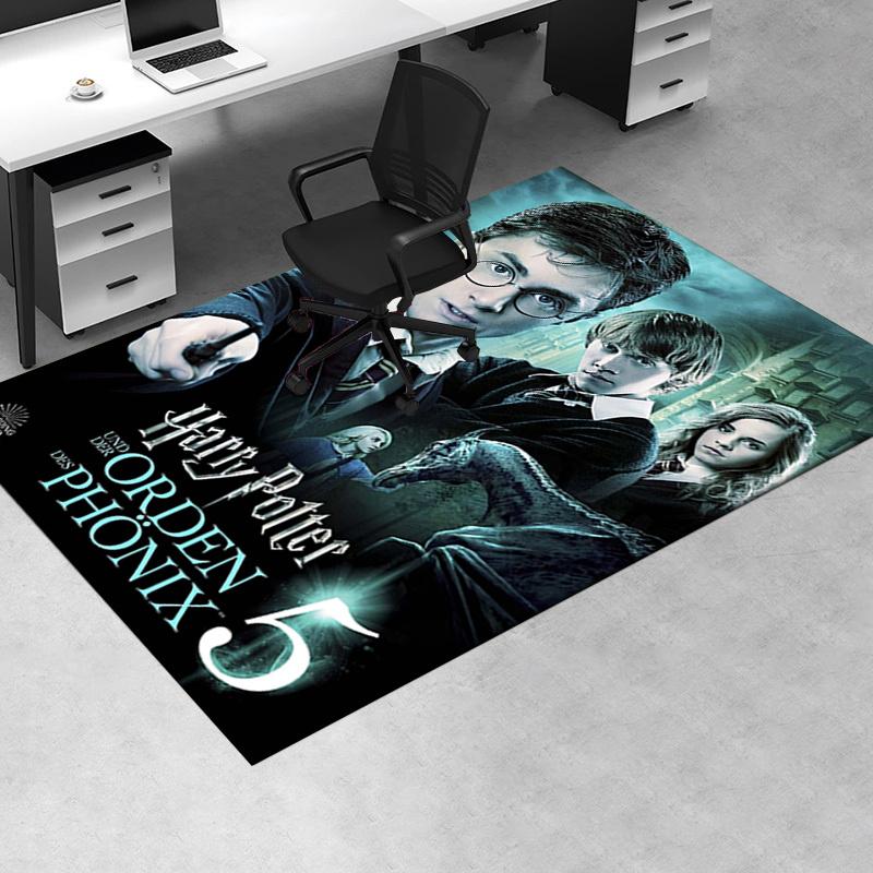 

Harry Potter and the Order of the Phoenix Book Cover Art Print Poster Office Mat Home Decor Office Desk Chair Rugs Chair Carpet for office C 60cm by 90cm