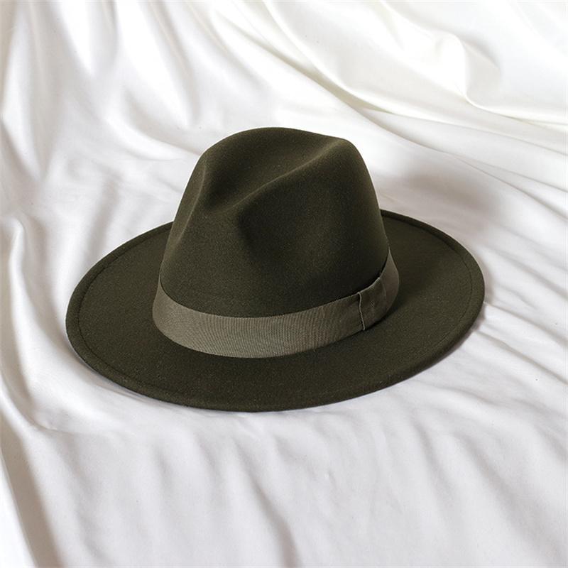 Skórzany Różowy Kapelusz Fedora z Szerokim Rondem Jazzowy Kapelusz Jesień/Zima Klasyczny Elegancki Kapelusz Panama Kapelusz Dżentelmena Sombrero