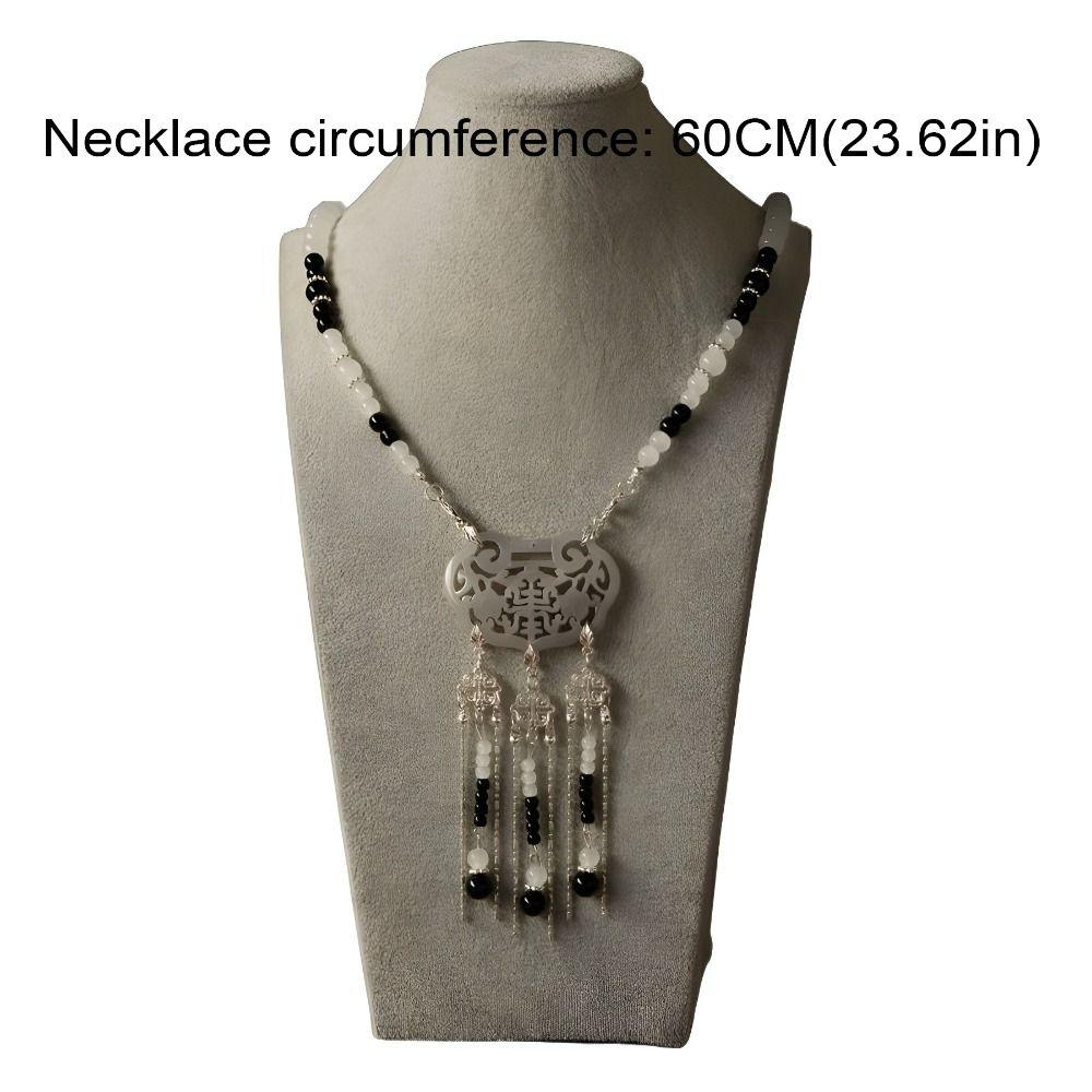 Pearl Chinese Pearl Necklace Tassel Ethnic Pearl Pendant Sweet Hanfu Necklace  Cheongsam