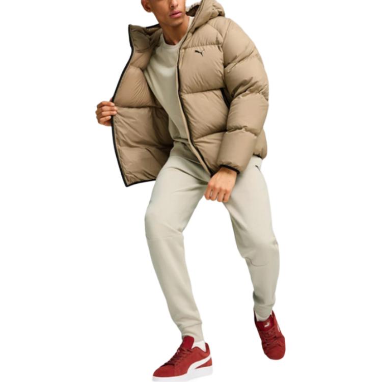 Puma Men's Lifestyle Collection, Women's Basic Collection Down Jacket Unisex Oak Tree Brown 684103-67
