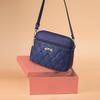 Portable Embroidery Heart Shoulder Bags Solid Color Large Capacity Messenger Bag PU Leather Women's Handbag Women