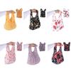 Elastic Handheld Shopping Bag Expansion Floral Paddy Bag Portable Foldable Stretch Bag  Snack