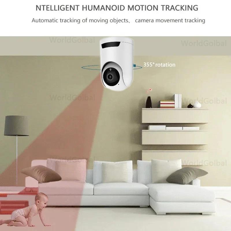 iCsee Dual-Lens HD WiFi Camera: Smart 360° Full-Color Night Vision Security