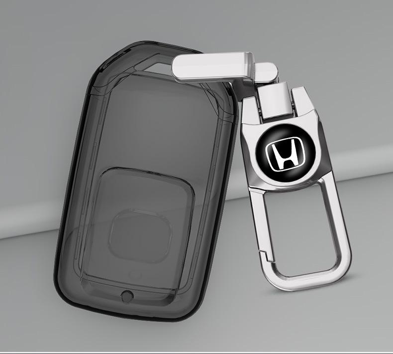 Honda Key Case for Civic, Accord, CRV, Vezel, URV, Avancier, Fit, Crider, Integra, Breeze - Transparent Shell