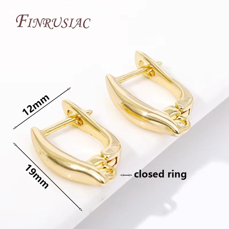 18K Echtgold Plated Verschluss für Ohrringe, Ohrringverschlüsse, DIY Ohrring Zubehör, Luxus Schmuckzubehör, Ohrhaken