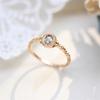 Alexander retro color-changing gemstone ring, light luxury index finger ring, non-fading open ring.