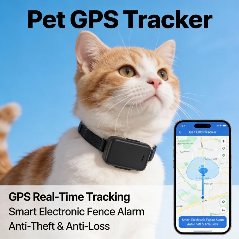 4G Waterproof GPS Pet Tracker for Dogs & Cats - Satellite-Enabled Travel Collar with Anti-Loss Alerts (Global 24/7 Tracking)