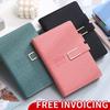 Custom 2026 A5 PU Leather Hardcover Journal Notebook Printed Planner Diary Weekly Monthly Schedule Personalizados for Business