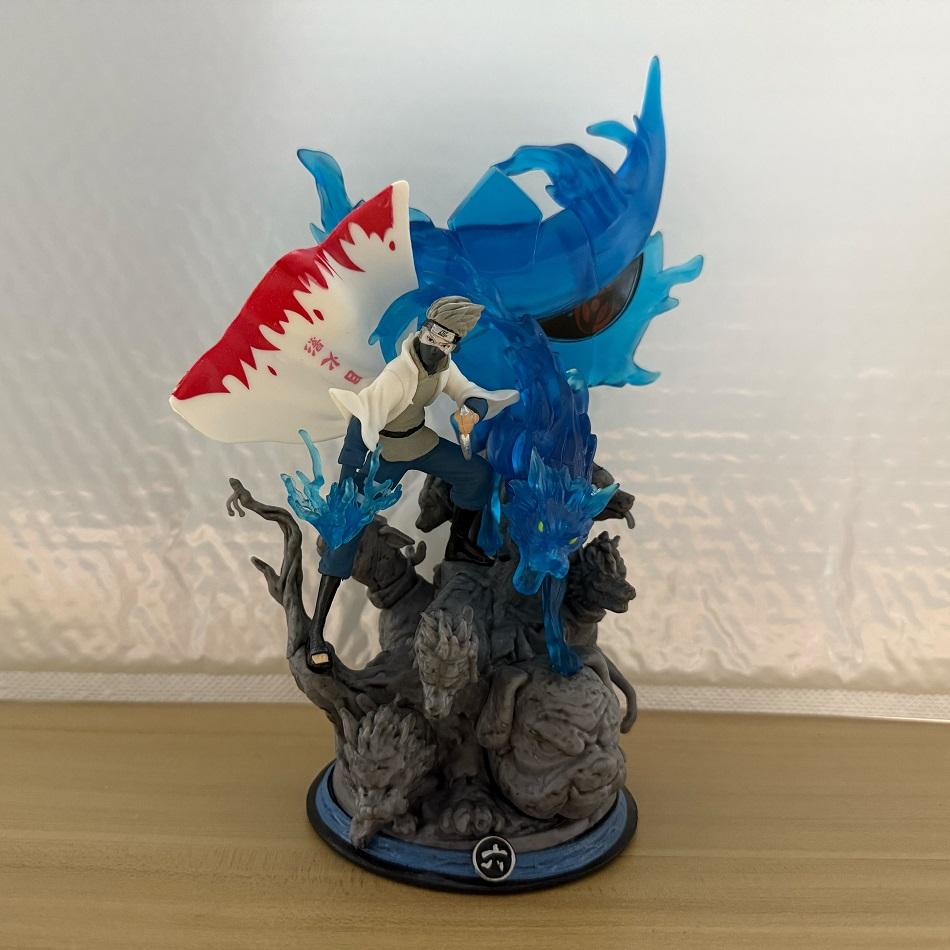 

22cm Naruto Anime Figure GK Hatake Kakashi Action Figure PVC Model Cartoon Characters Room Desktop Ornaments Birthday Gifts Toys NO BOX