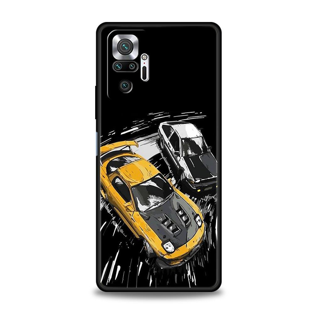 Phone Case For Xiaomi Redmi Note 14 13 12 5G 9S 9 10 11 Pro Plus 4G 9T 14C 13C 12C 10C 9C 9A Cover JDM Type R Civic Sport Car