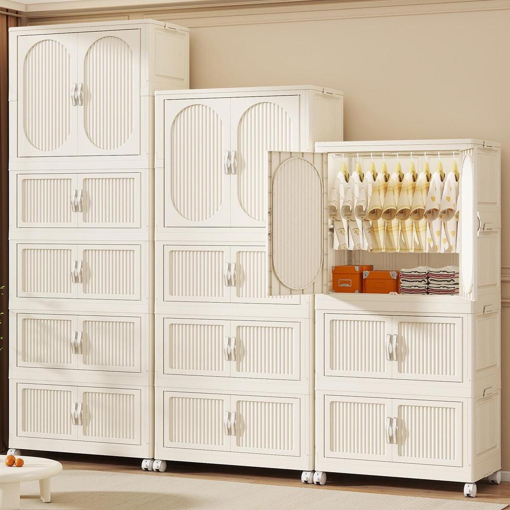 Foldable Plastic Wardrobe & Organizer for Baby and Children's Clothes