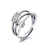 Ring Bead Silver Stress Relief Anxiety Transfer Bead Fashion Accessory Women
