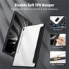 För Samsung Galaxy Tab S8 S7 11 Plus FE 12,4 tum Fodral Transparent Back Tablet Cover För Tab S8 Ultra 14,6 tum Stand Fodral Funda