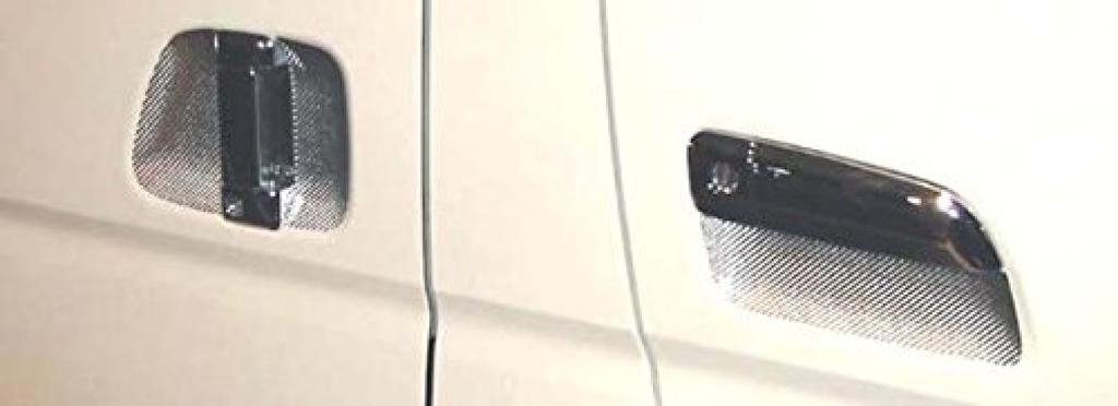 HASEPRO Door Knob Guard for Toyota Ace 200 Silver (Hase Pro) [Magical Carbon] Hiace/Regius Series, CDGT-5S
