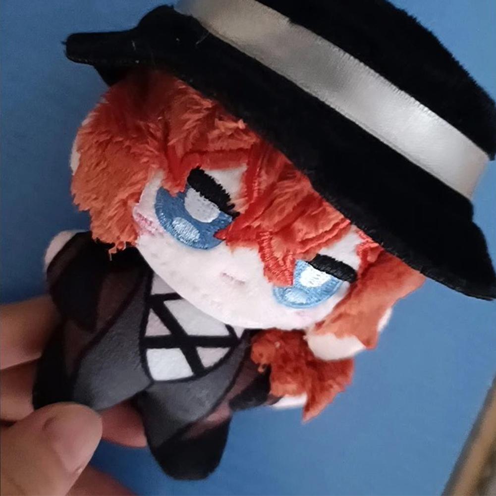 Anime Plush Keychain 12cm Cute Mini Soft Stuffed Starfish Doll Pendant Nakahara Chuuya Style Gift