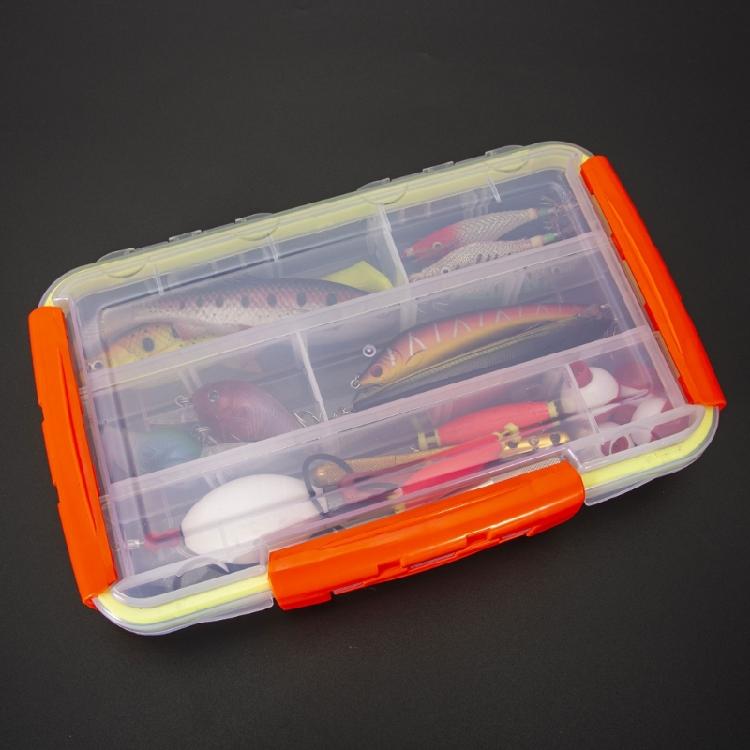 Tackles Organizers Protective Fishing Lure Storage Box with Adjustable Dividers