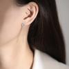 Four-leaf Clover Fringed Stud Earrings for Women's Retro Niche Ins Design Sense High-end Versatile Personalized Earrings