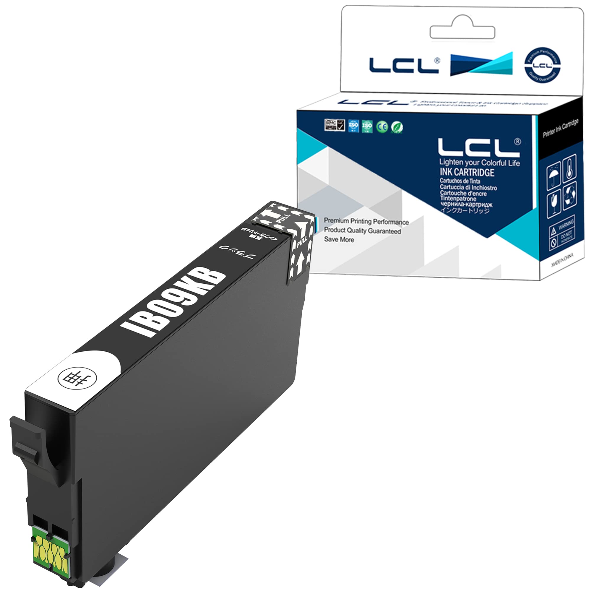 

LCL Compatible Ink Cartridges for Epson IB09 IB09KA IB09KB Large Capacity Pigment (1 Pack Black) Compatible Models: PX-M730F PX-S730