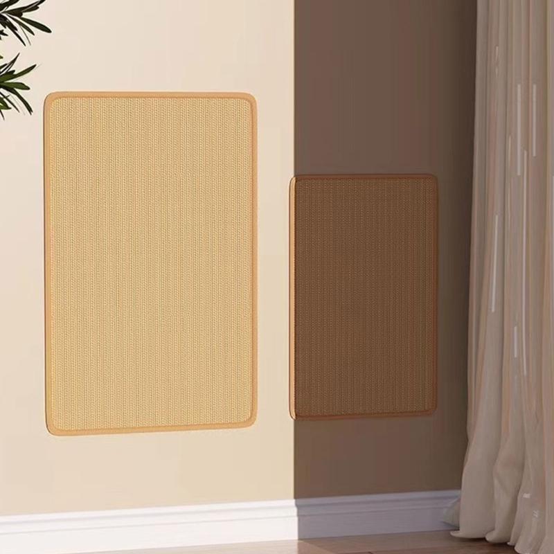 Texture Cats Scratching Pad for Indoor Cats Wall Mounted Sisal Pad Furniture Couch Bed Protect Natural Scrather Mats