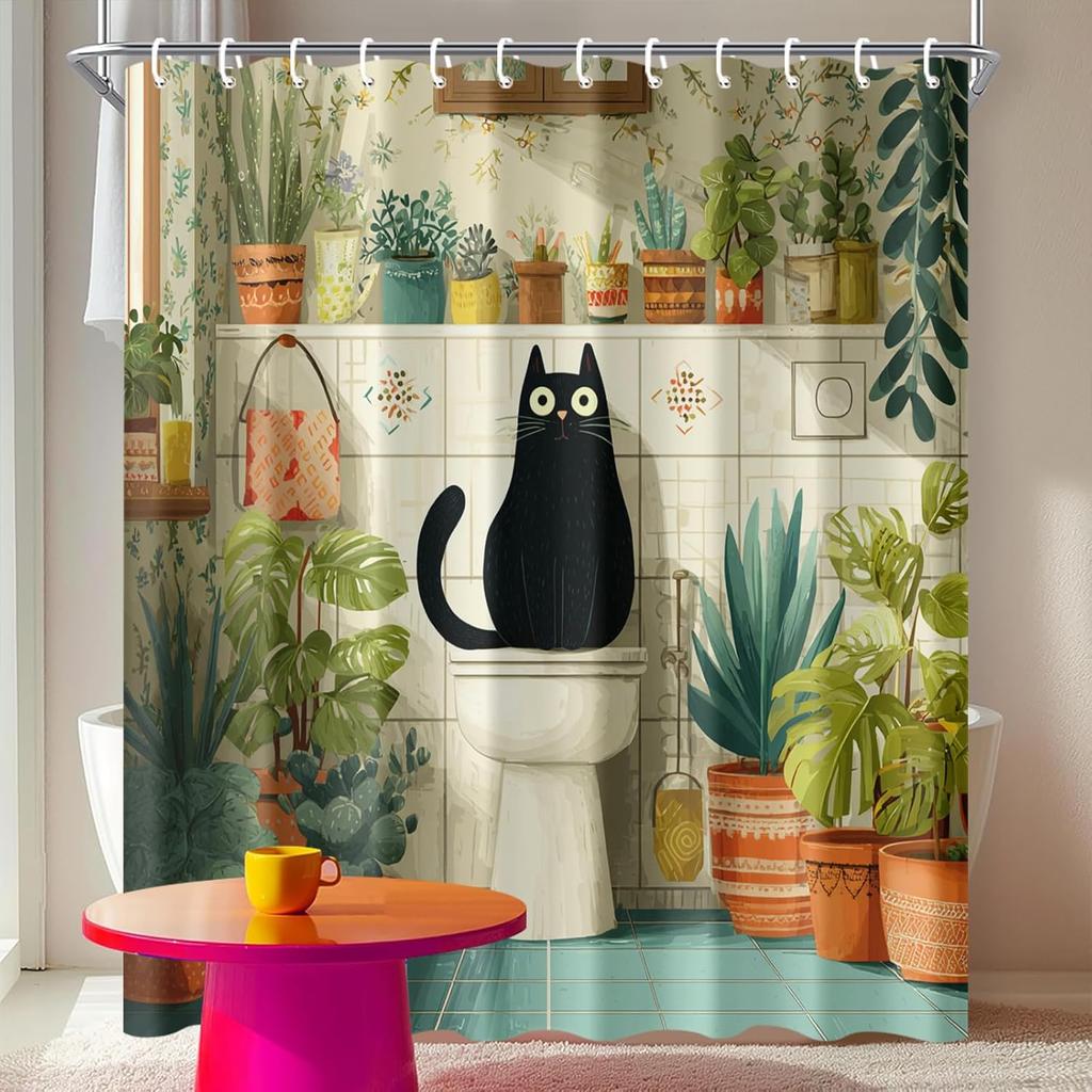 Mandala Shower Curtain Boho Bathroom Decor Vintage Floral Tapestry Pattern Curtain Hippie Indian Aesthetic Blue Orange Beige