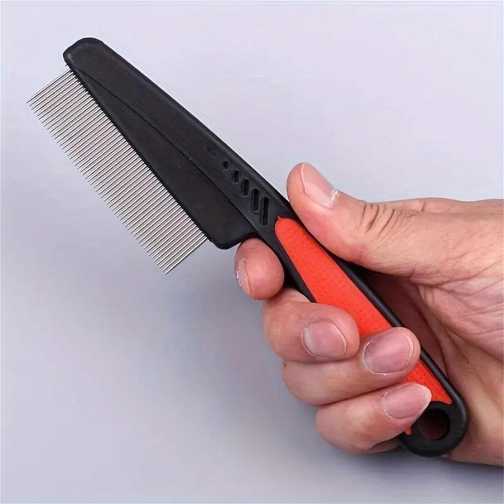 Stainless Steel Fine Tooth Comb Tweezers Comb Comb Dandruff Comb Professional Head Nit Removal Hair Comb