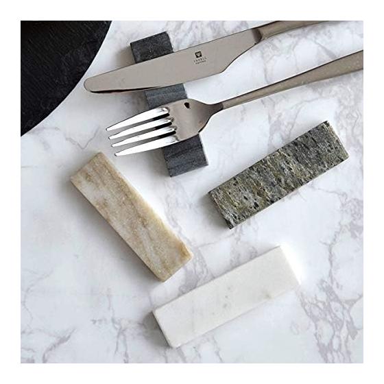 Tableware East Cutlery Rest 9cm Marble Gray ko-005-03 Natural Stone Luxury Home Party Entertaining Celebrations Special Occasion Table Coordination