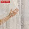 1PC Nuan Series Plain European Jacquard Sheer Curtain Pure White Transparent Tulle for Living Room Bedroom Balcony Window Home Decor