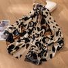 Tassel Leopard Print Scarf Mid Length Autumn and Winter Large Shawl Scarf Fashionable High End and Versatile Scarf