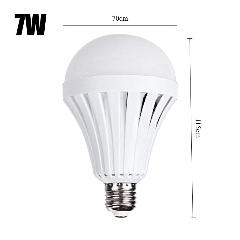 

5/7/9/12/15W Портативні прожектори Акумуляторні світлодіодні лампи E27 Розумна аварійна лампа Автоматичне вмикання при контакті з водою Лампочки для кімнати Різдвяні вогні 7W