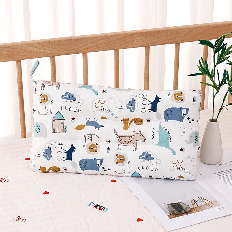 Children Infants Baby Cartoon Pure Cotton Doudou Velvet Sleep Pillow Kindergarten Washable Cervical Vertebra Protect Kids Pillow
