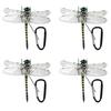 1/2/3/4Pcs Dragonfly Carabiner Clip Realistic Design Multifunctional Insect Repellent Hat