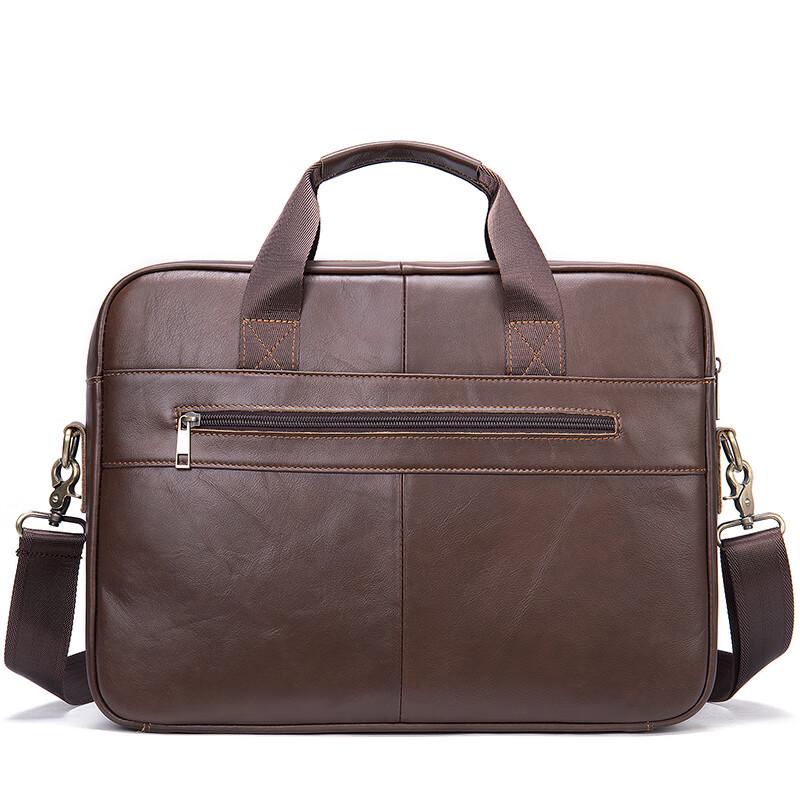 Milin Men's Leather Business Briefcase