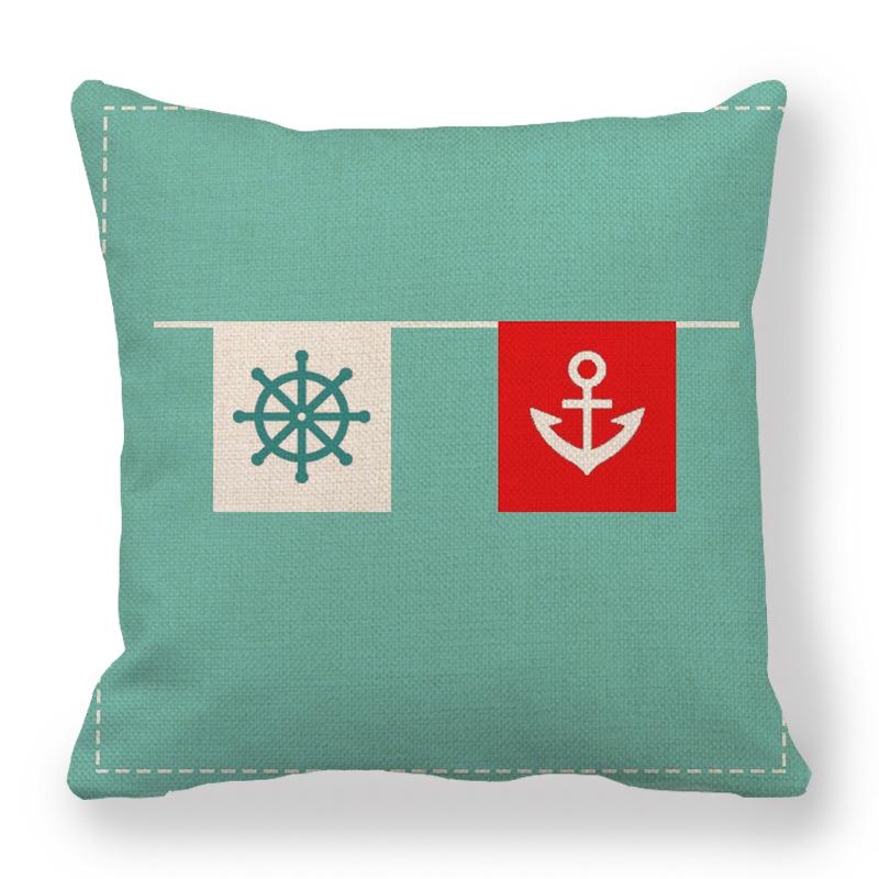 Custom Geometric Abstract Symmetrical Linen Pillowcase