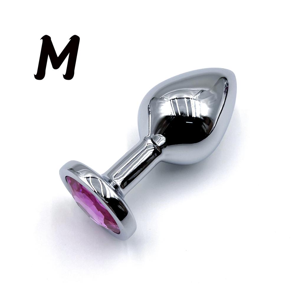 5 Size Metal Anal Plug Jewelry Base Beginner To Expert Butt Plug Anus Stimulator Dildos Adult Sex Toys For Female/Male Couple