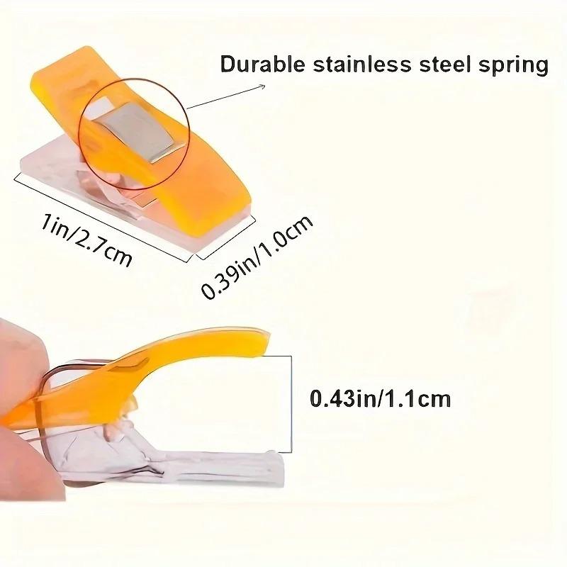 20/40PCS Colorful Sewing Clips, Plastic Fabric Clamps, Garment Edge Seam Grip for Tailoring & Crafts, Non-Slip Holding