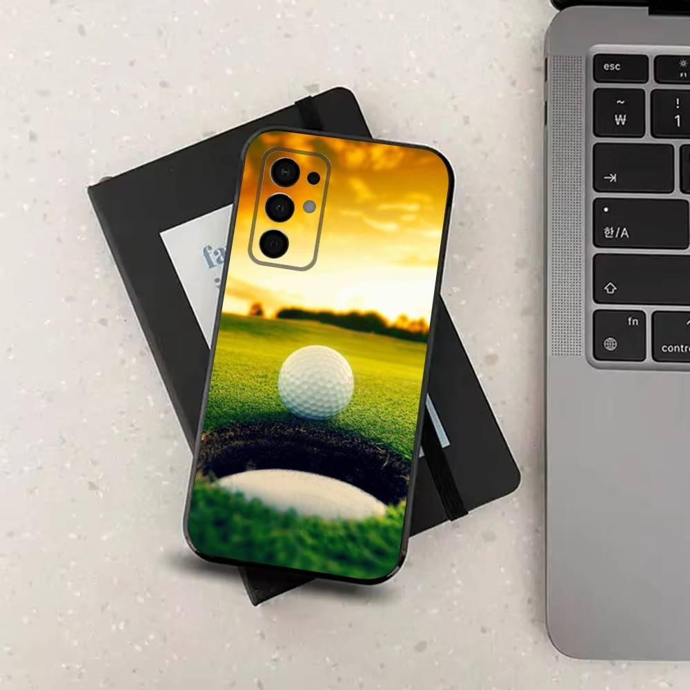Sport Golf Ball For Samsung Galaxy A73,31,71,53,32,72,Note,22,41,8,9,52,J7,Soft Black Silicone Cover Case