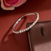 Eco-friendly Rhinestone Elastic Tennis Bracelet - Fashionable, Simple, and Shiny
