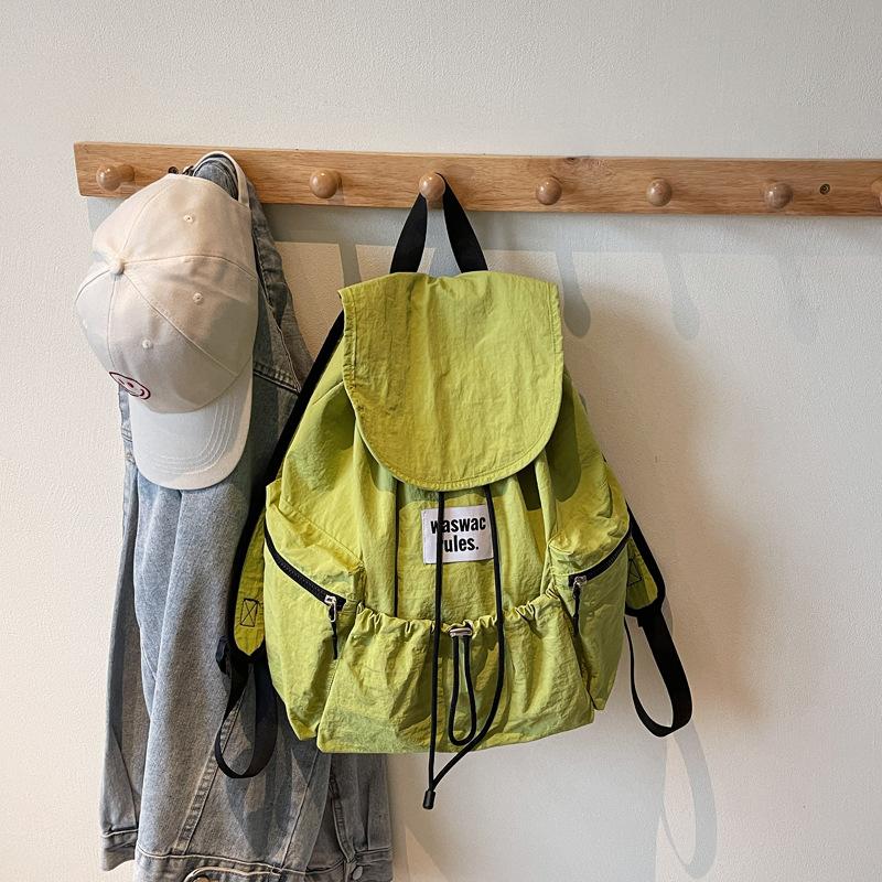 Schoolbag Korean version casual lightweight drawstring backpack new outdoor mountaineering large-capacity backpack student class commuting schoolbag