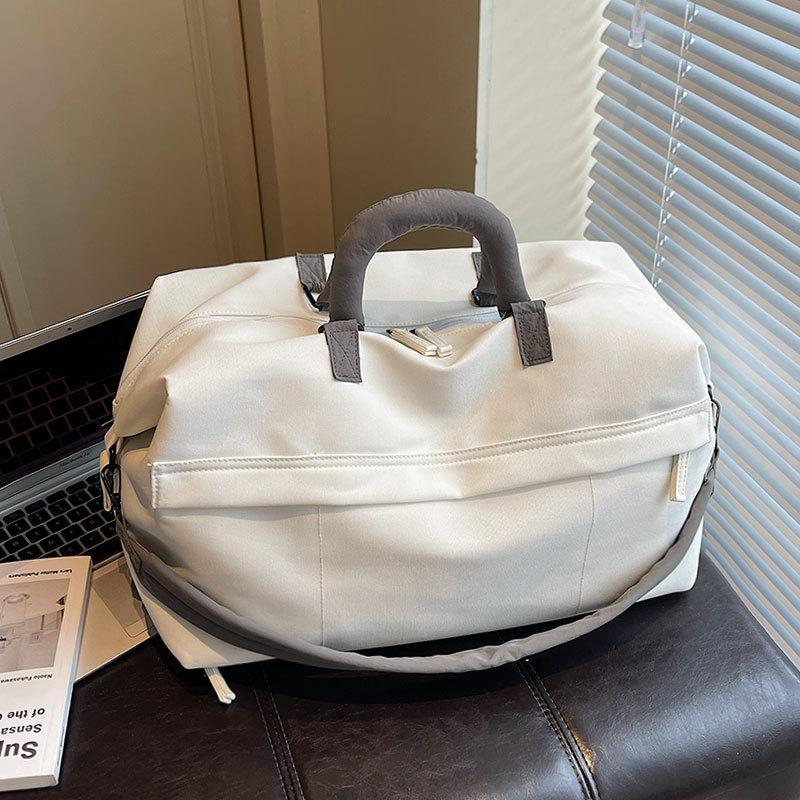 Large capacity short trip bag, female boarding bag, business trip handbag, men's sports fitness bag, travel storage bag