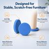 11Pcs Chair Leg Floor Protectors for Hardwood Floors, Silicone Chair Caps Covers Furniture Pads Sliders W/ Wrapped Felt Bottom