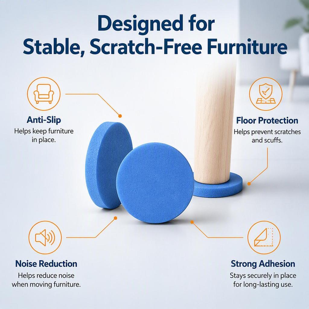 11Pcs Chair Leg Floor Protectors for Hardwood Floors, Silicone Chair Caps Covers Furniture Pads Sliders W/ Wrapped Felt Bottom