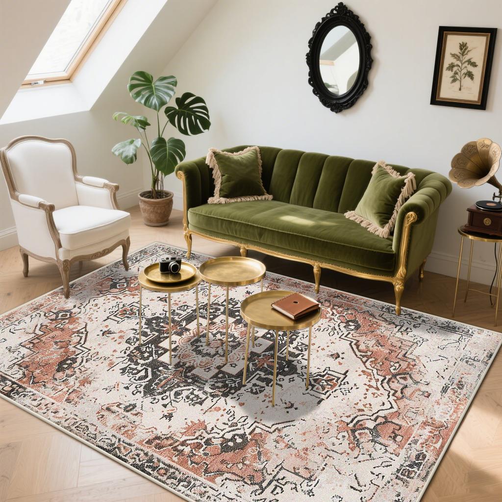 Luxurious Persian Living Room Rug High-Quality Bedroom Bedside Fluffy Soft Decoration Carpet Lounge Coffee Tables Washable Mat