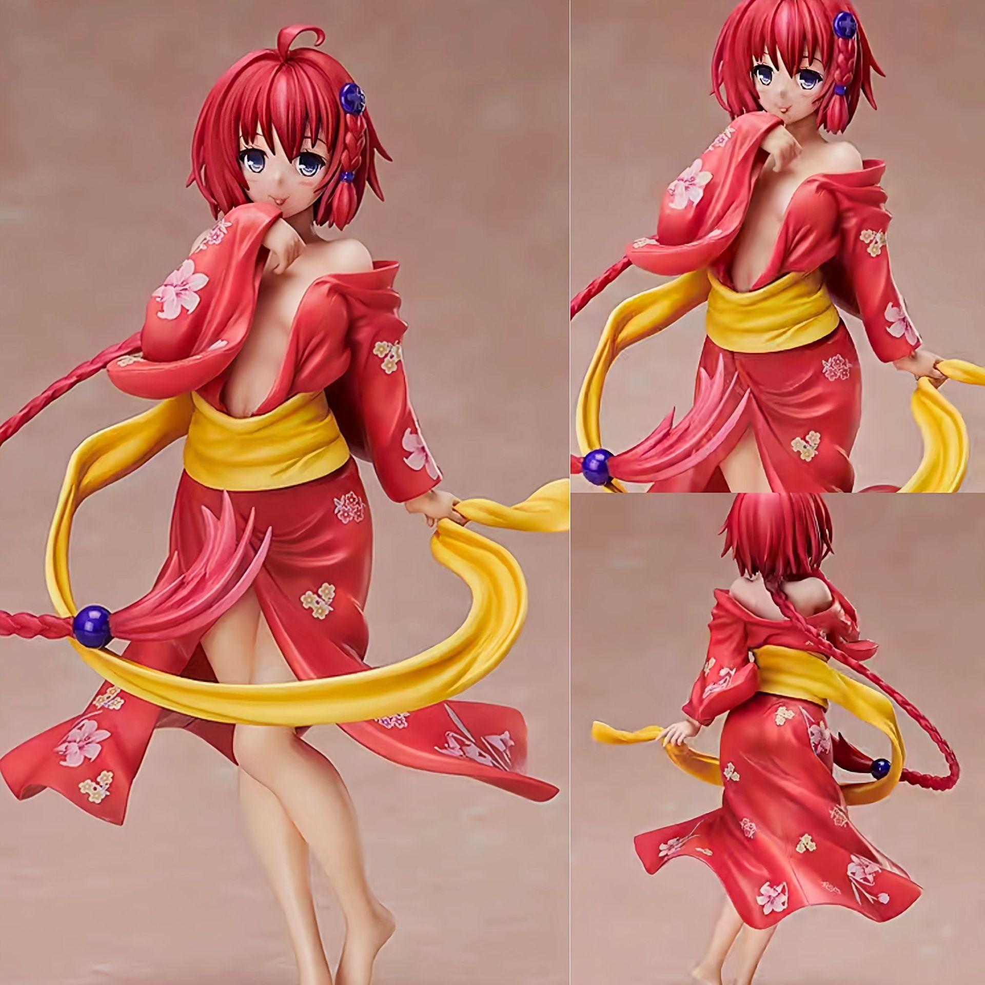 

Японське Кімоно Чорне Каваї Аніме Фігурка Банний Халат Аніме Гарненька Дівчинка Модель Набір в Коробці