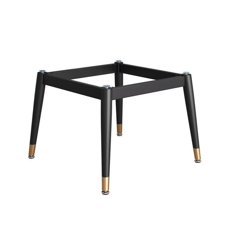 Square Rock Slab Dining Table Legs - Ceramic Tile, Marble Leg Brackets, Luxury Desk Stand Base