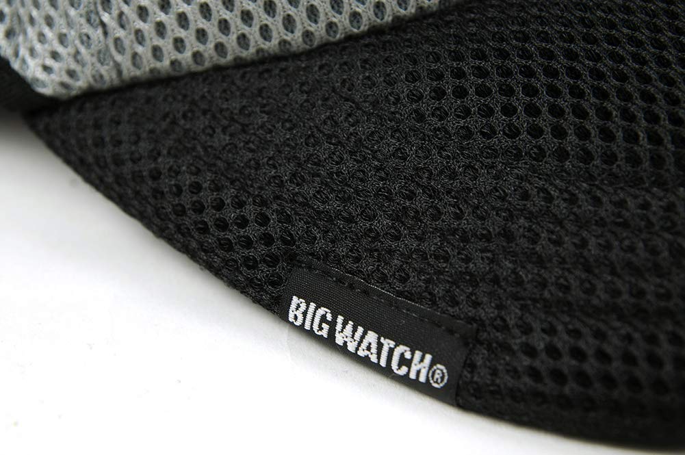 Round Processing Large Size Hat Plain Round Mesh Cap Light Size Adjustment [Big Watch] Men's CPMG-16R Gray/Black