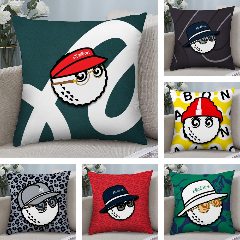 Fashion MMalbon GGolf Cushion Cover Soft Plush Fabric DoubleSided Printed Sofa Cushion Cover for All Seasons Home Decor Gift