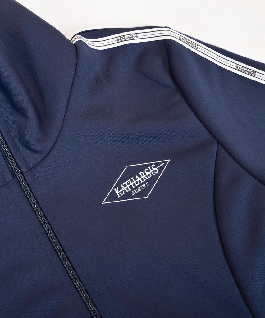 Catharsis Sporty Track Jersey One-Piece Navy S M