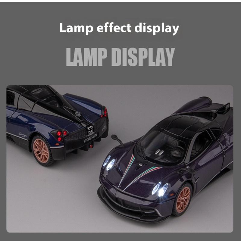 1/32 Scale Pagani Huayra Dinastia Supercar Alloy Diecast Model Car Computer Desktop Ornament High Simulation Model Gift for Friend