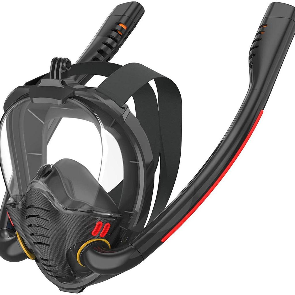 Full Dry Adult & Children's Anti-Fog Snorkeling Mask Compatible with GOPRO